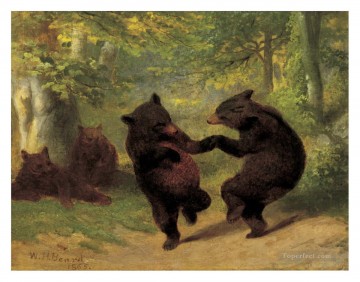 Tanzbären William Beard Lustiges Haustier Ölgemälde